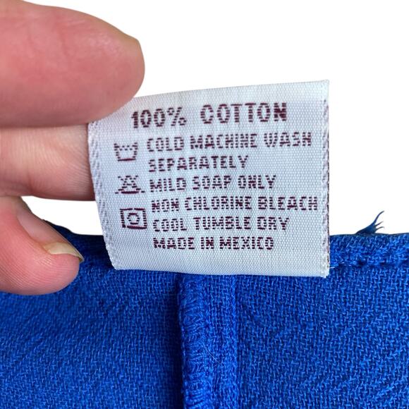 Oh My Gauze! Button Front Tunic Top Size XL/2X/3X Blue Beach Resort - Picture 5 of 8